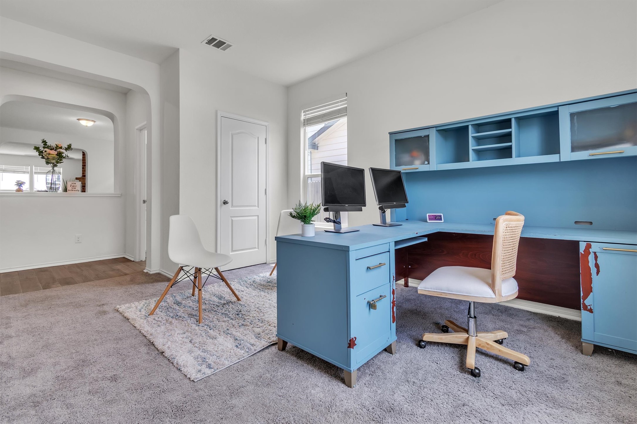 282 Crimson Lane Kyle, TX 78640 - Photo 4 of 18 Office with light colored carpet