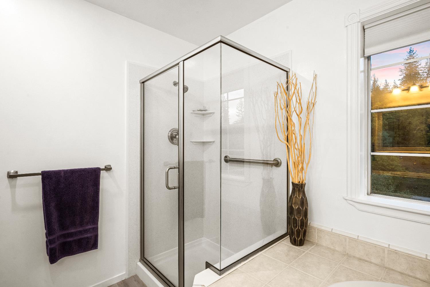 1049 Kimi Way Placerville, CA 95667 - Photo 37 of 66 a bathroom with a shower and a mirror