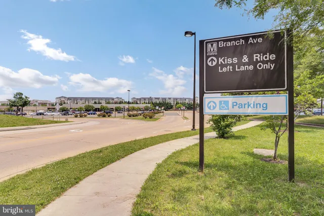 a view of a street with an outdoor space