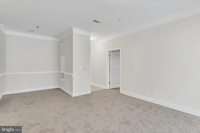 a view of an empty room