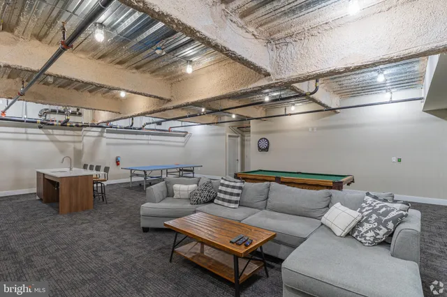 a room with furniture and windows