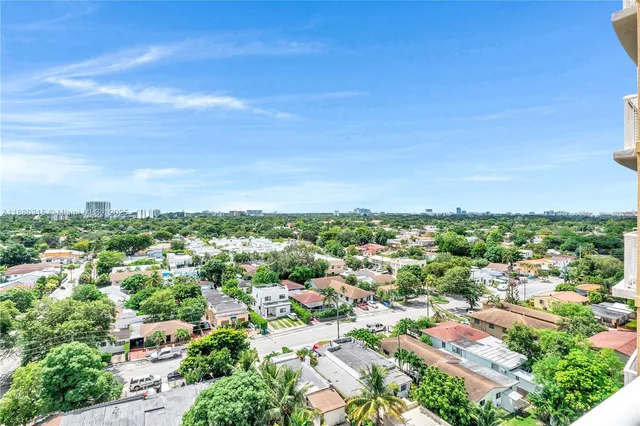 an aerial view of a city