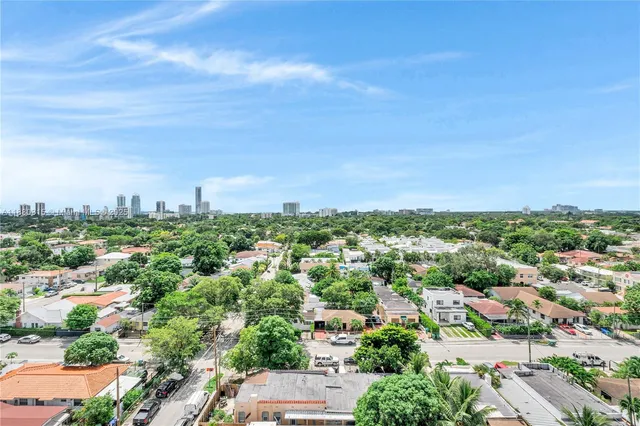 an aerial view of a city