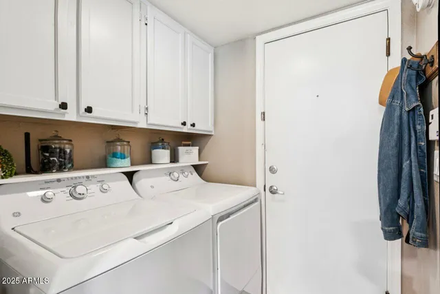 a view of balcony with furniture