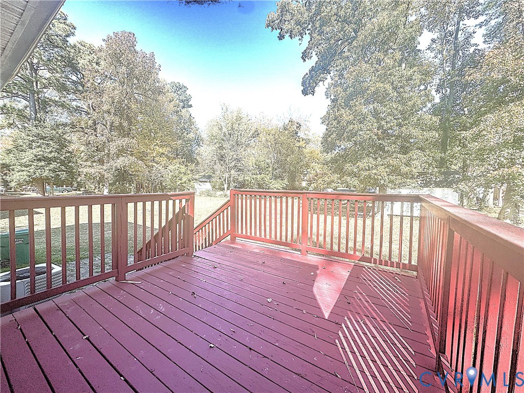 1706 Hungary Road Henrico, VA 23228 - Photo 25 of 28 a balcony with wooden floor and fence