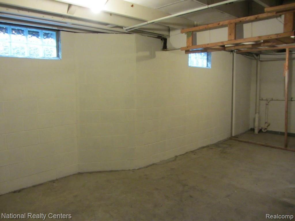 1550 Dorothea Road Berkley, MI 48072 - Photo 25 of 32 Unfinished basement with glass block windows