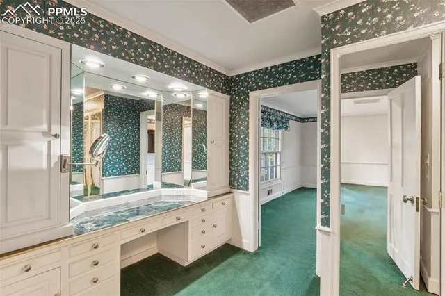 a view of an empty room