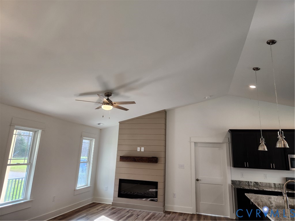 Vaulted ceiling