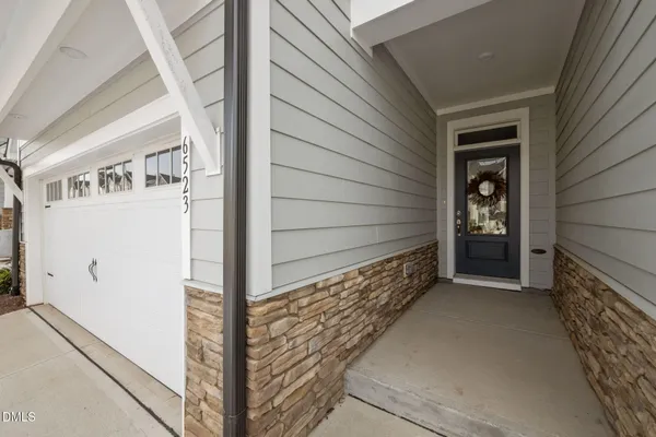 a view of front door of house