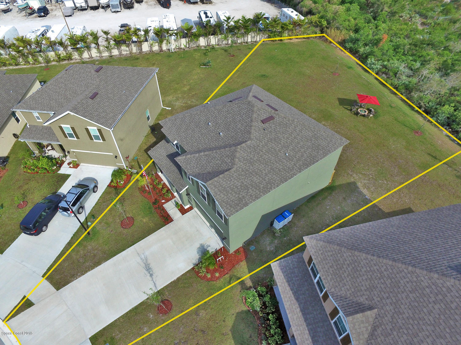 4637 Amaca Bay Lane Melbourne, FL 32935 - Photo 33 of 52 an aerial view of a house