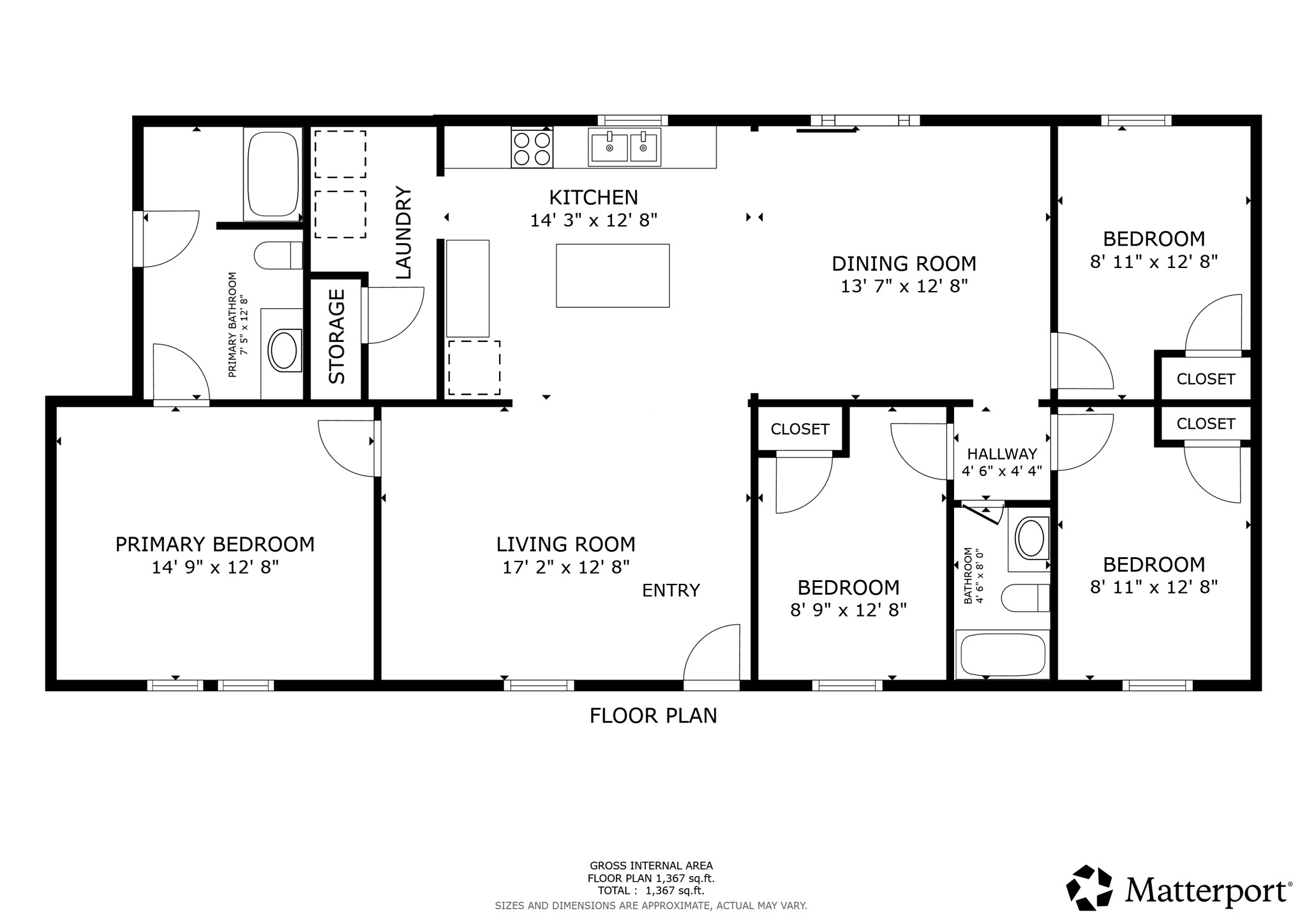 2755 Washburn Road Luling, TX 78648 - Photo 37 of 40 Floor plan for house #1.