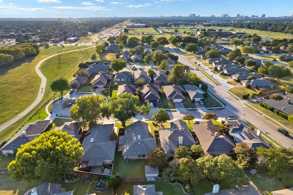 6512 Mc Cormick Ranch Court Plano, TX 75023 - Photo 40 of 40 an aerial view of residential houses with outdoor space