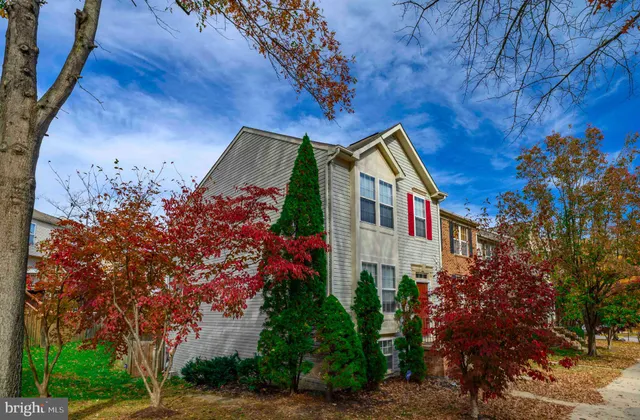 a front view of a house with a tree
