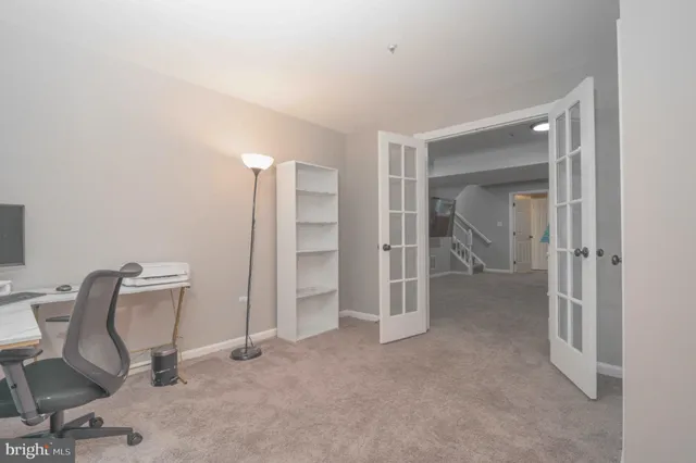 a view of a room with table and chair