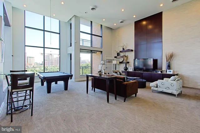 a view of a city with tall buildings in the background