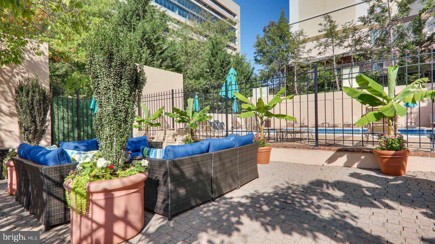 1301 North Courthouse Road, Unit 1612 Arlington, VA 22201 - Photo 38 of 52 Patio & Lounging Area