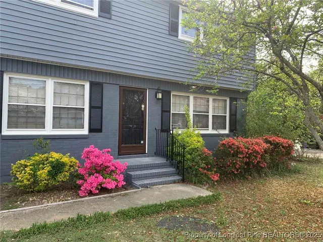 a front view of a house