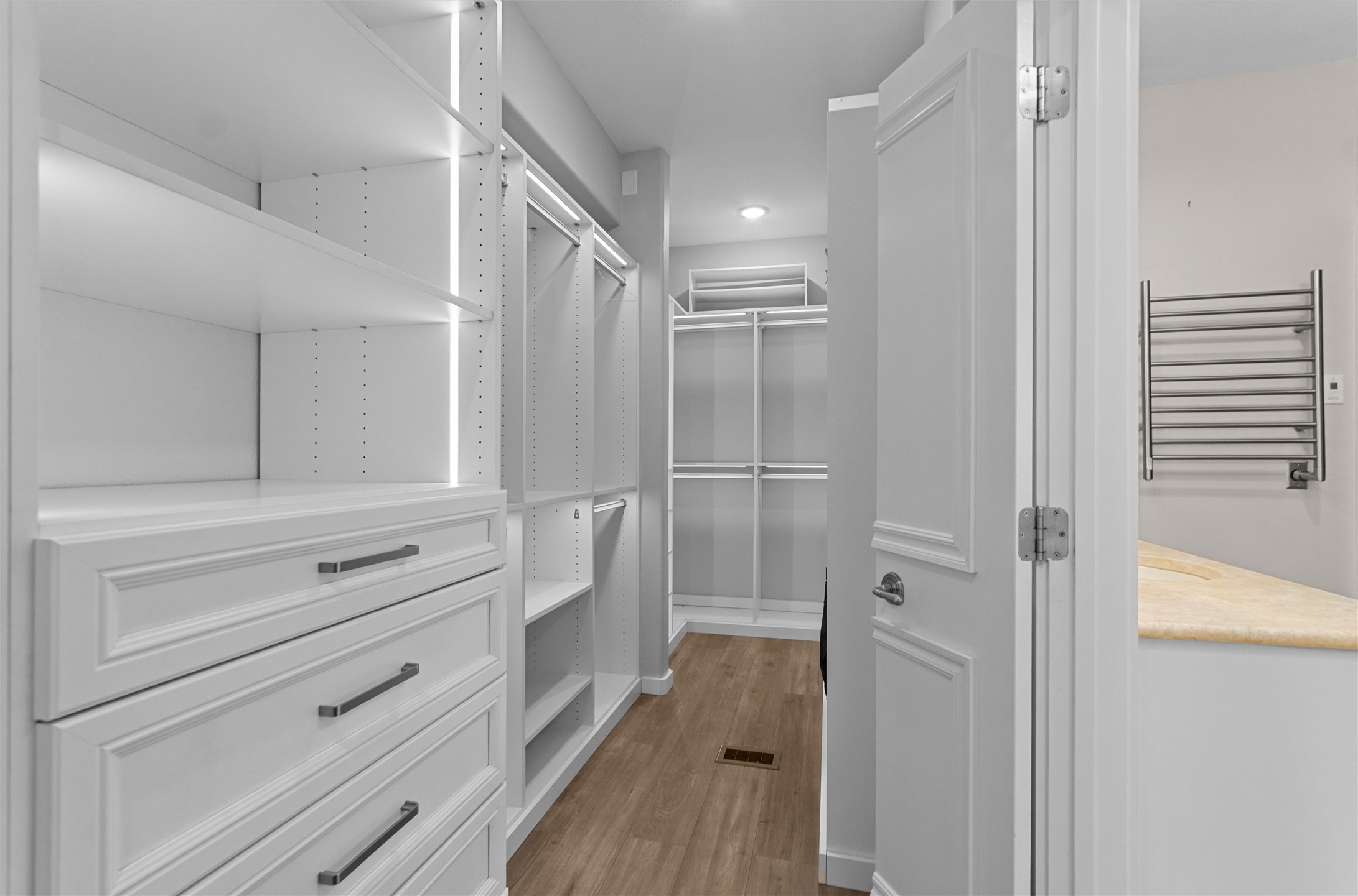 913 South Ridge Road Salado, TX 76571 - Photo 18 of 40 Custom shelving and lighting in primary closet.