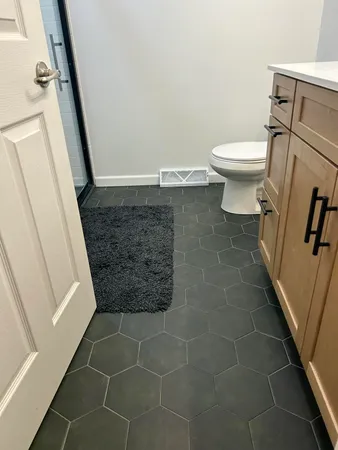 a room with storage and utility