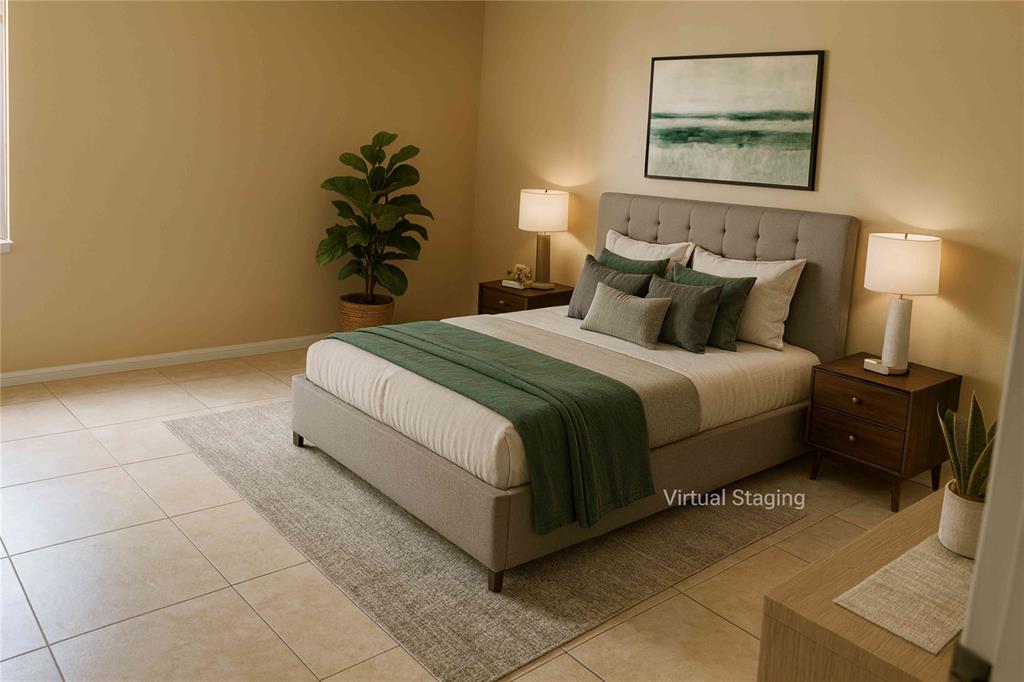 4816 Highway 7, Unit 11203 Coconut Creek, FL 33073 - Photo 6 of 35 a bedroom with a bed and a painting on the wall