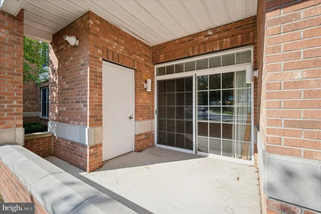 a view of front door of house
