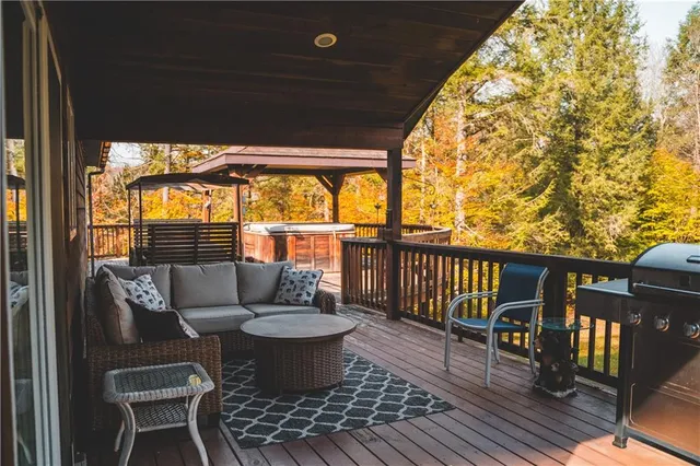 a outdoor living with furniture