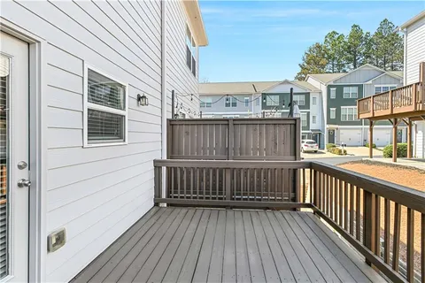 a view of a house with a deck