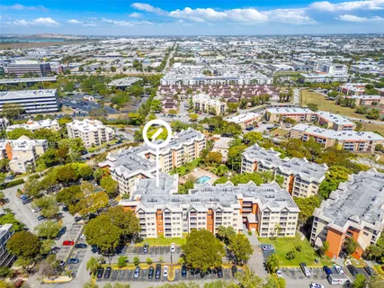 an aerial view of multiple house