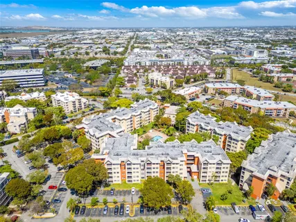 an aerial view of multiple house
