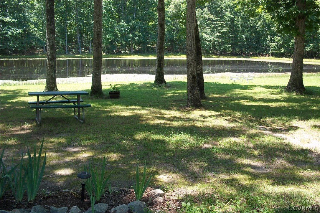 19613 Genito Road Moseley, VA 23120 - Photo 17 of 22 a view of a garden with a lake