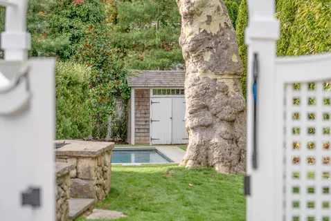 a view of a door front of house