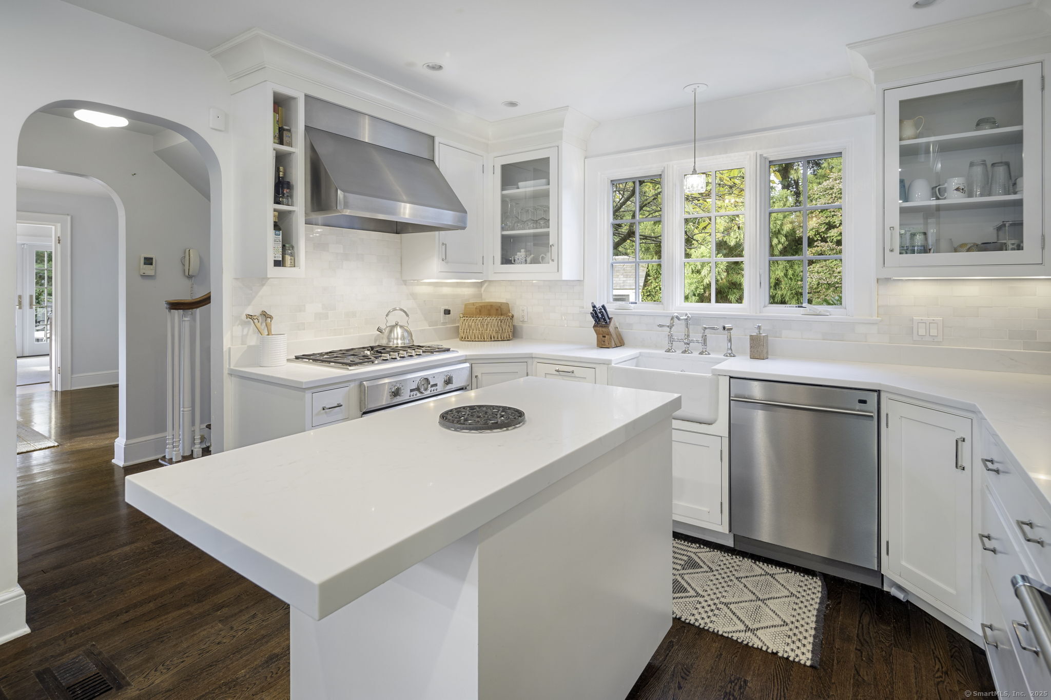 1 Flicker Lane Norwalk, CT 06853 - Photo 8 of 39 a kitchen with a stove a sink and a refrigerator