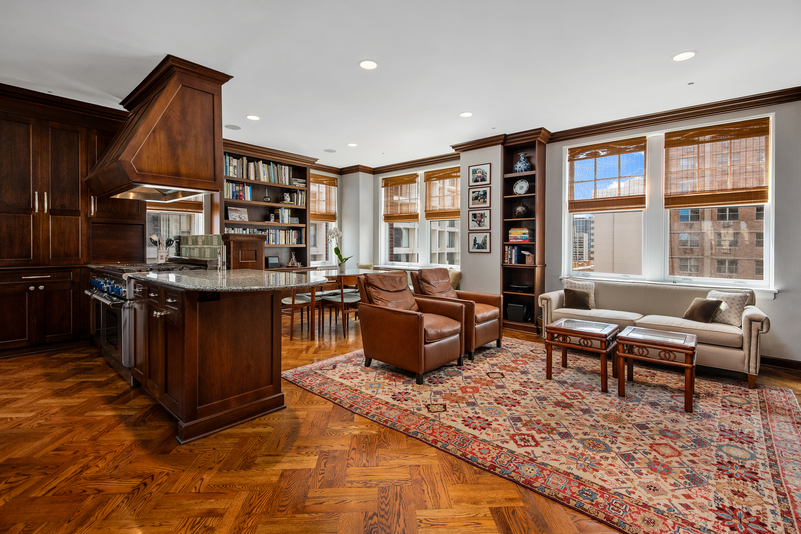421 West Melrose Street, Unit 18BC Chicago, IL 60657 - Photo 9 of 29 a living room with furniture large window and wooden floor
