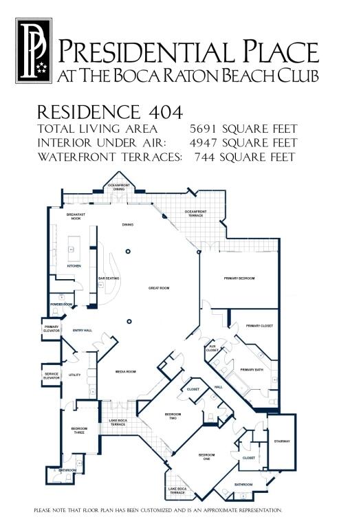 800 South Ocean Boulevard, Unit 404 Boca Raton, FL 33432 - Photo 38 of 38 32-Vertical Floor Plan