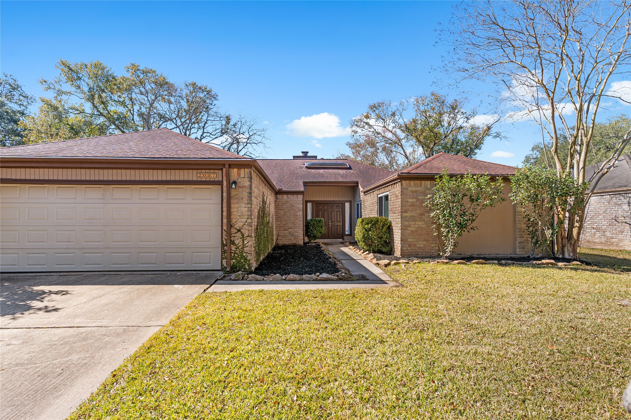 2007 Fernspray Lane Houston, TX 77084 - Photo 34 of 34 a front view of house with yard