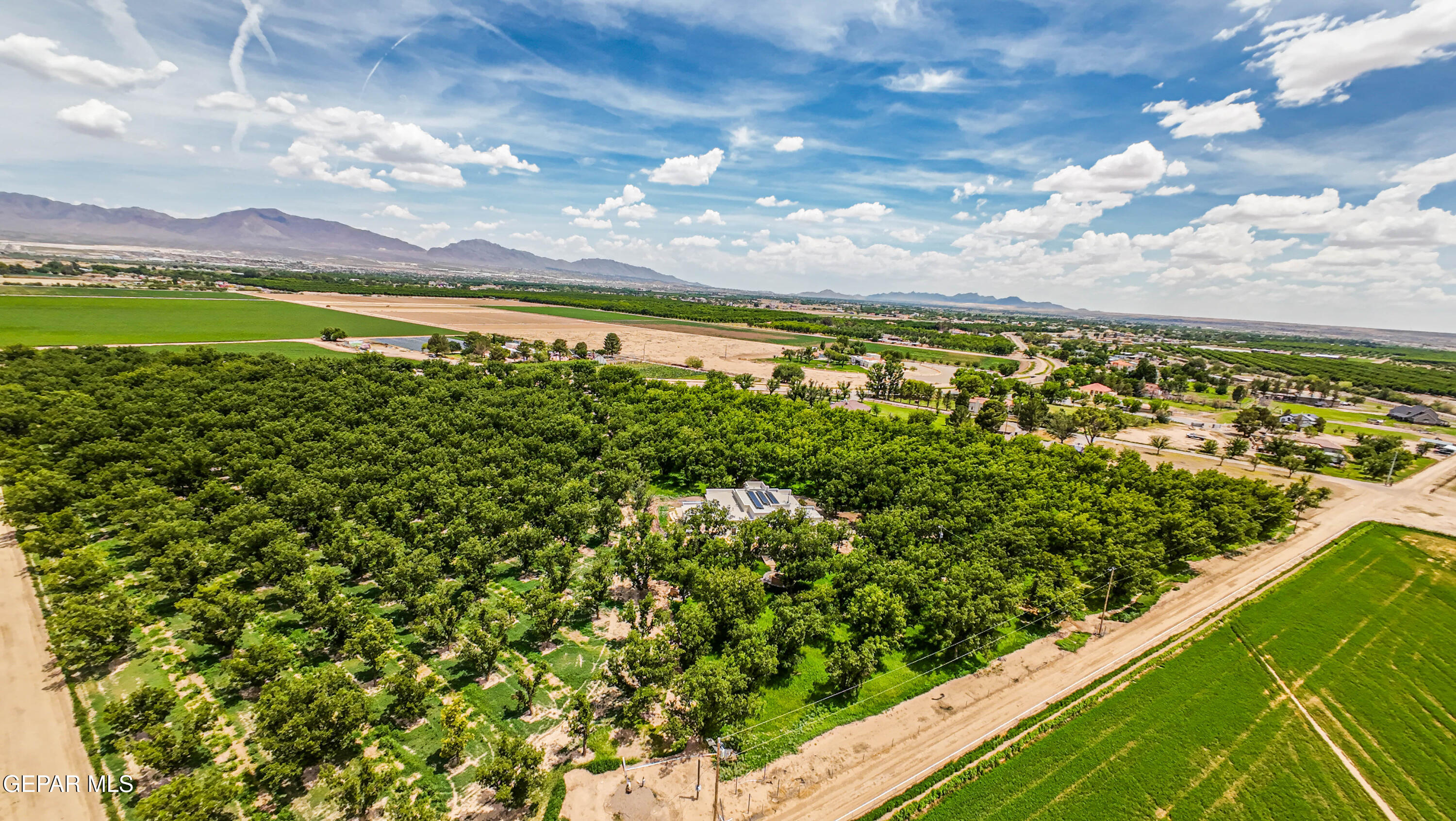 617 Wallace Road Anthony, NM 88021 - Photo 4 of 87 a view of a city and mountains in a yard