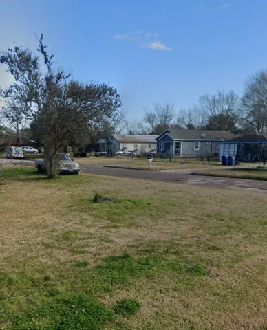 a view of a lake with houses