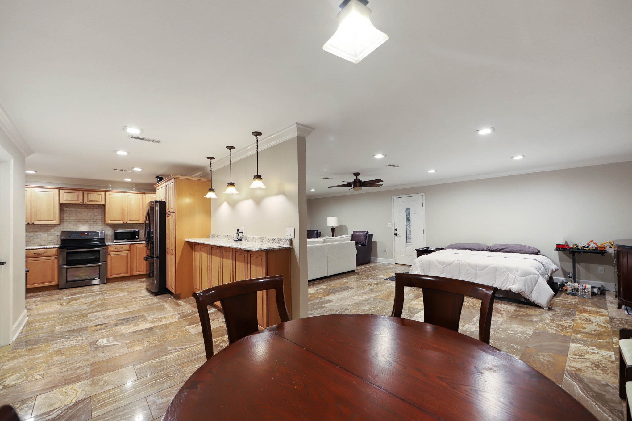 832 Jones Creek Road Dickson, TN 37055 - Photo 11 of 53 a living room with furniture and kitchen view