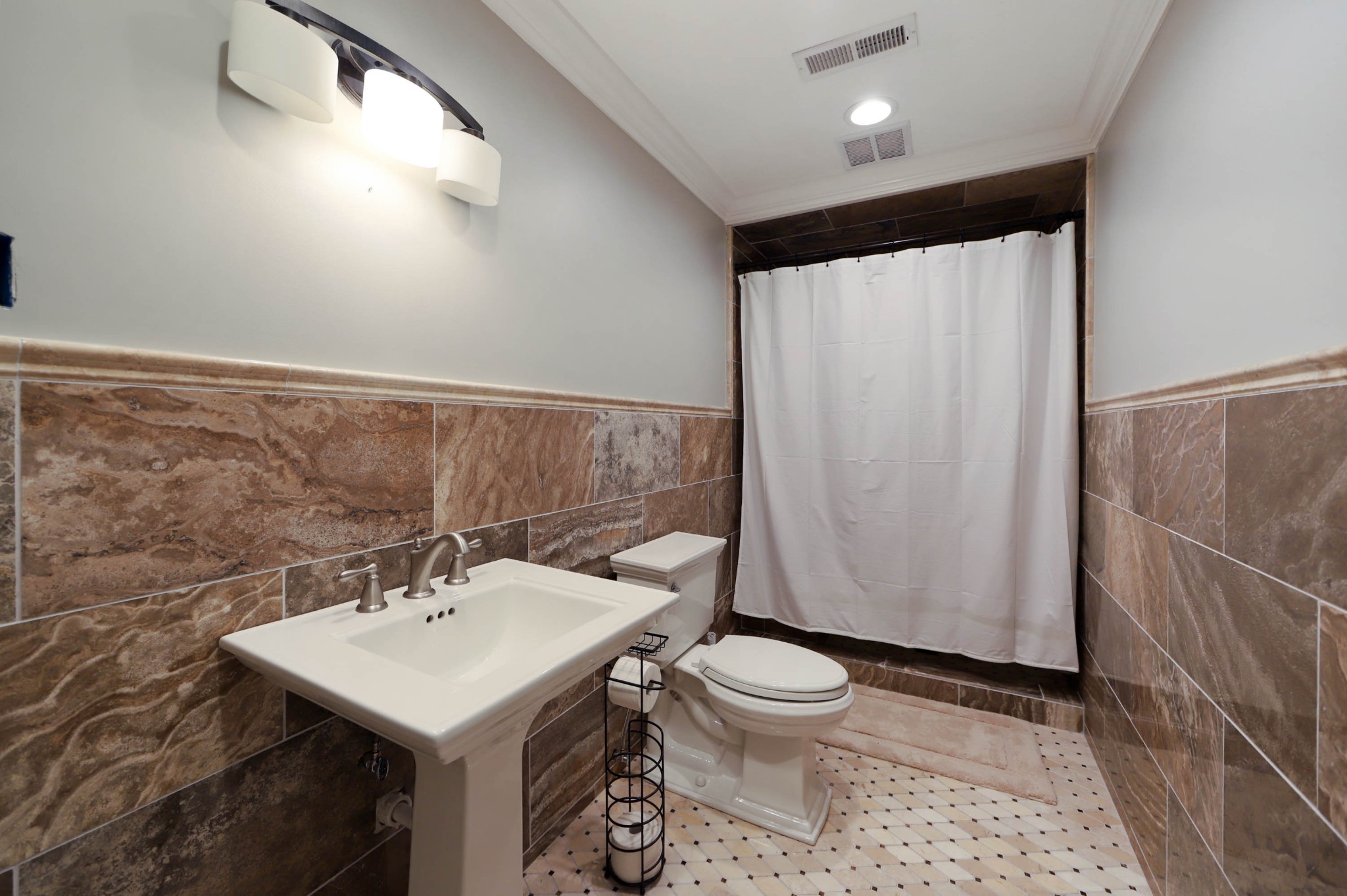 832 Jones Creek Road Dickson, TN 37055 - Photo 19 of 53 a bathroom with a sink toilet and shower