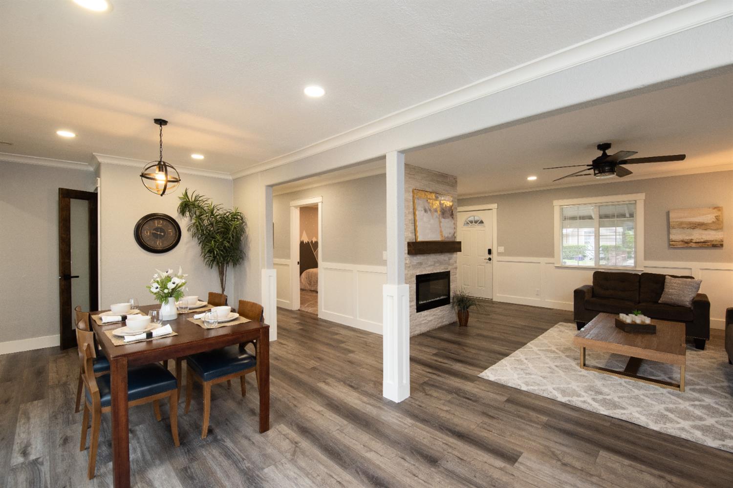 1405 Del Monte Avenue Modesto, CA 95350 - Photo 13 of 45 a living room with furniture and a wooden floor