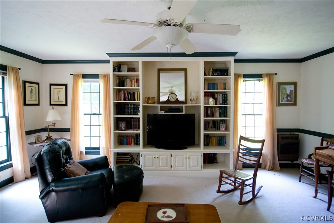 1343 Old Ridge Road Farmville, VA 23901 - Photo 14 of 31 a living room with furniture windows and a flat screen tv