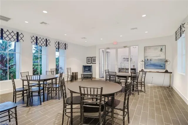 a view of a park with a slide