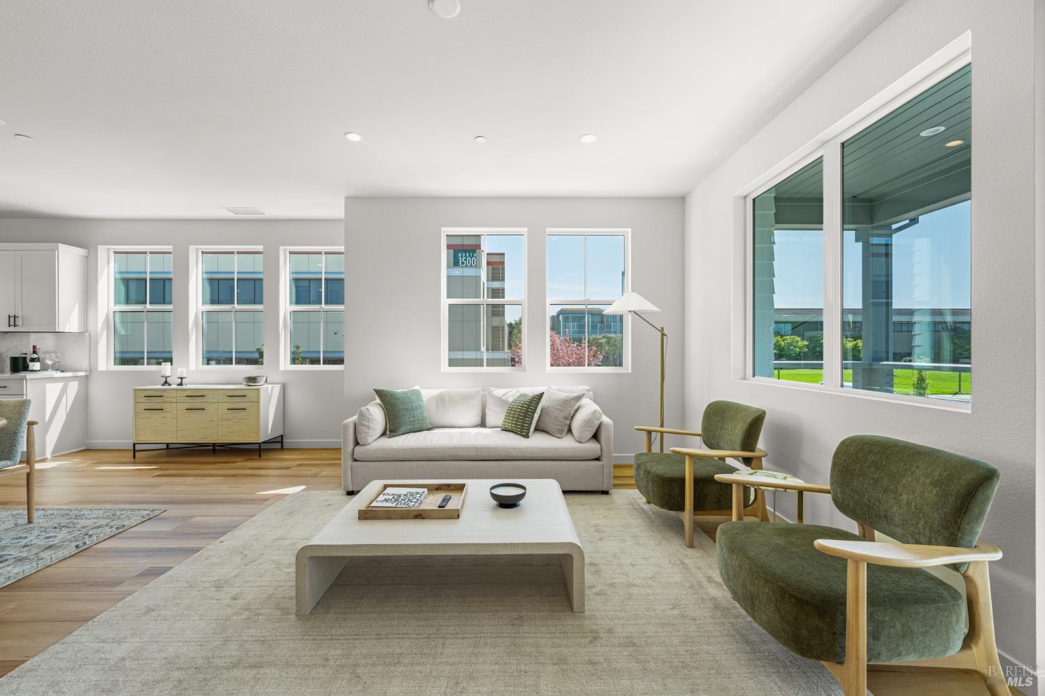 1480 Waterside Lane Rohnert Park, CA 94928 - Photo 14 of 35 a living room with furniture and large windows