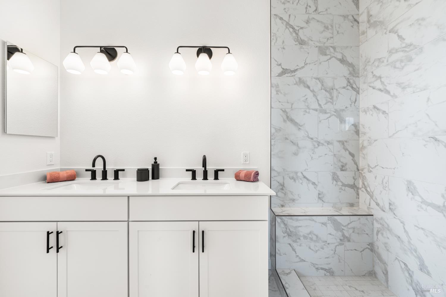 1480 Waterside Lane Rohnert Park, CA 94928 - Photo 22 of 35 a bathroom with a sink and a mirror