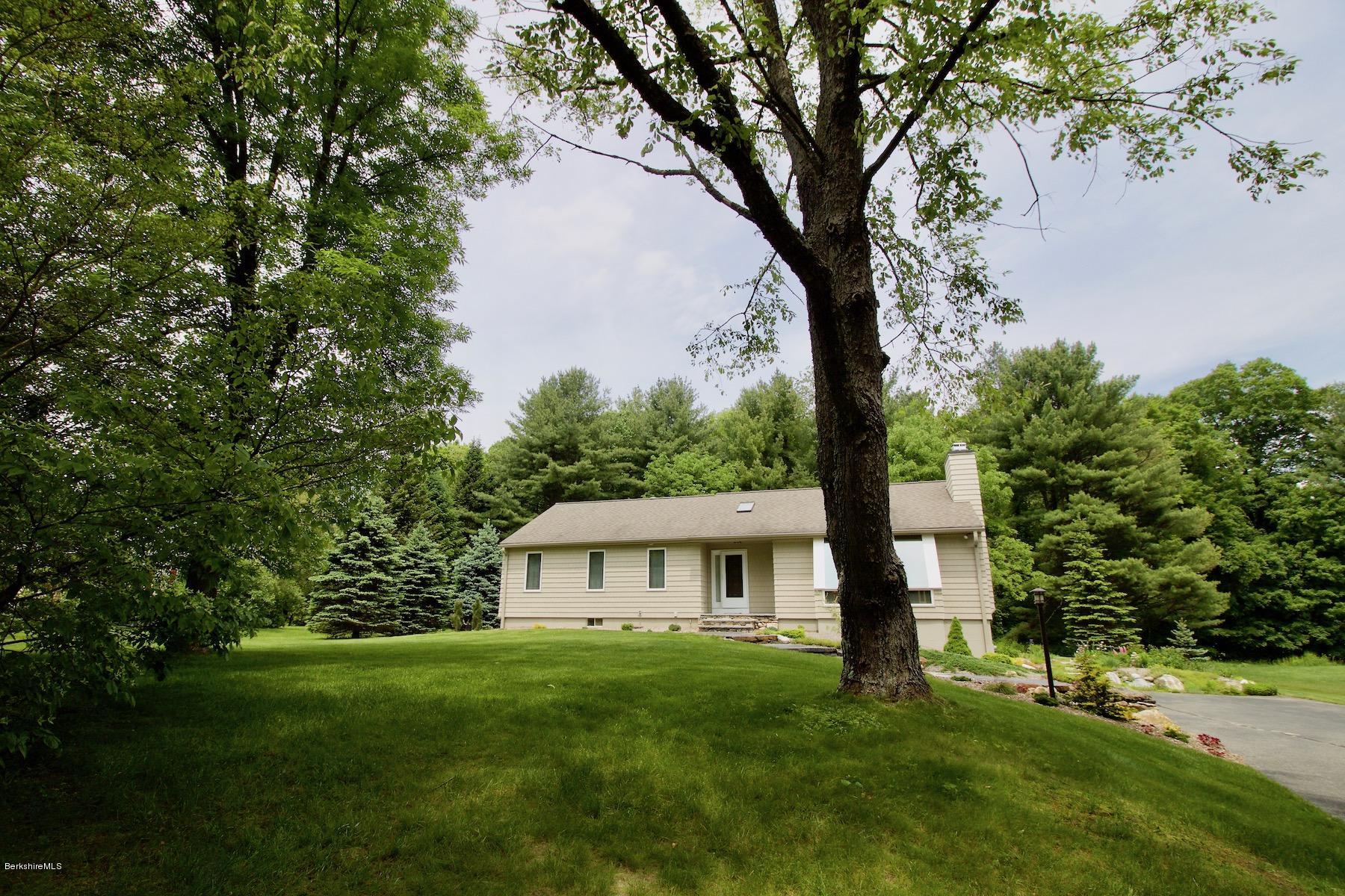 22 Old Barn Road Lenox, MA 01240 - Photo 2 of 37 a view of a house with backyard and garden