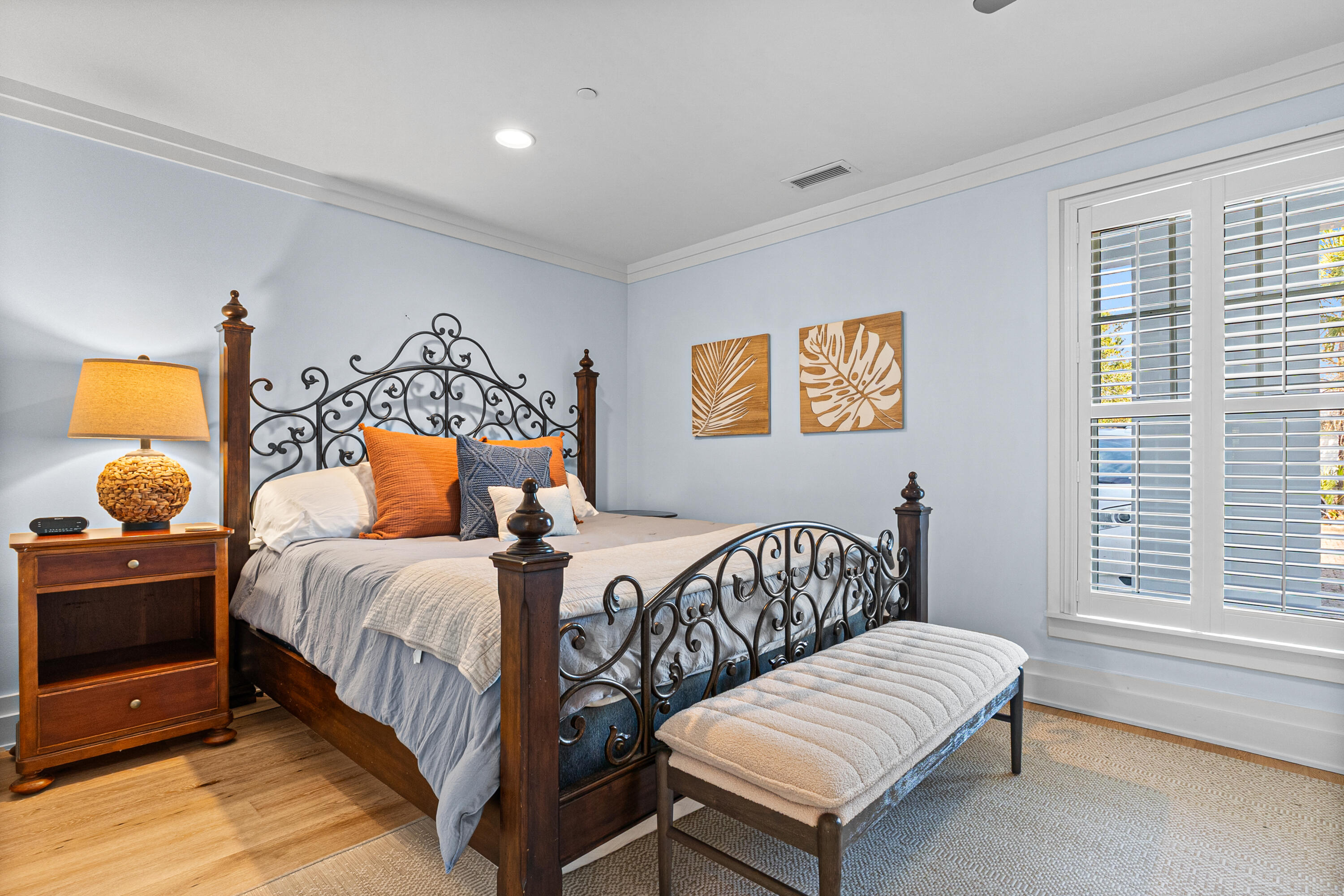 8377 East County Highway 30A, Unit 103 Inlet Beach, FL 32461 - Photo 13 of 36 a bedroom with a bed and a couch