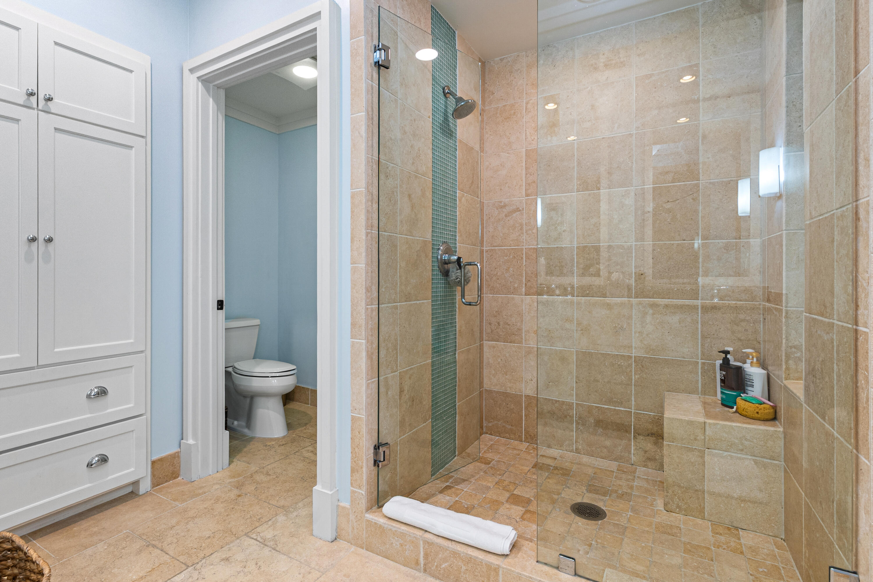8377 East County Highway 30A, Unit 103 Inlet Beach, FL 32461 - Photo 24 of 36 a bathroom with a shower and a toilet