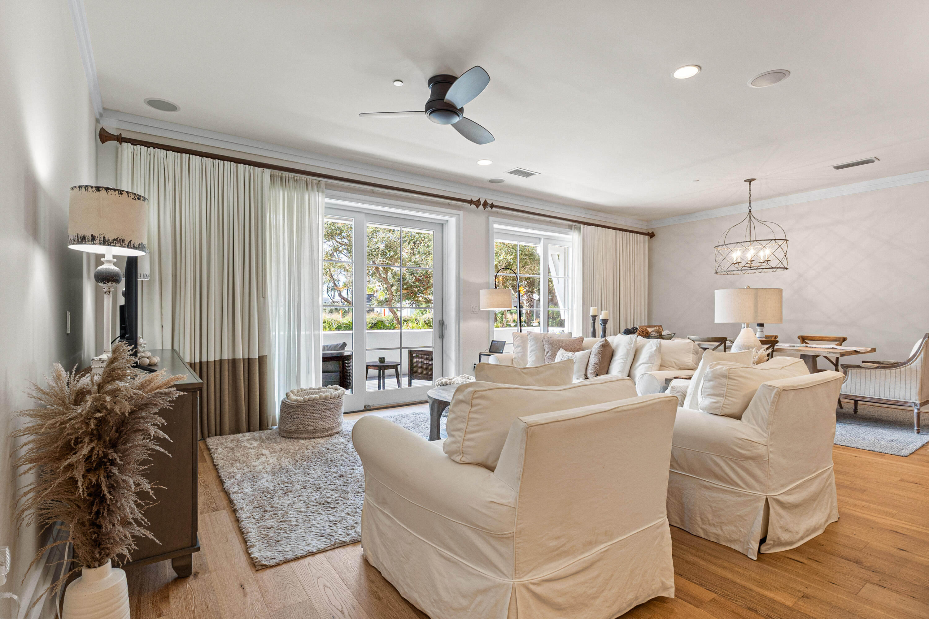 8377 East County Highway 30A, Unit 103 Inlet Beach, FL 32461 - Photo 9 of 36 a living room with furniture and a large window