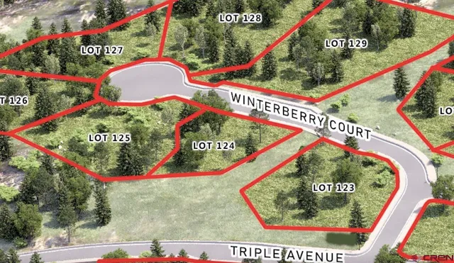 a picture of a field with a building in the background