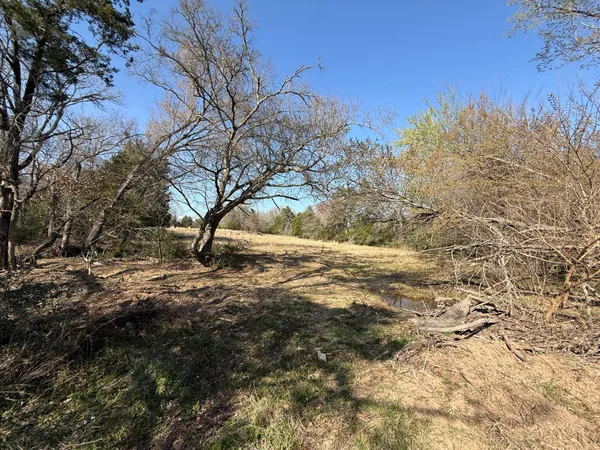 a view of yard covered with snow in front of house